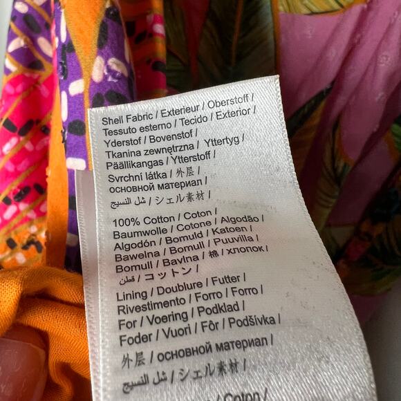 Farm Rio Mixed Print Tropical Wrap Mini Dress XS - Picture 11 of 12